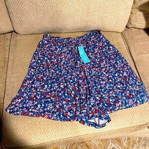 NWT Draper James Floral Pull on Shorts 2x